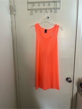 Endless sun Neon Coral Scoop Neck Tank Top - Women's Casual Layering Piece